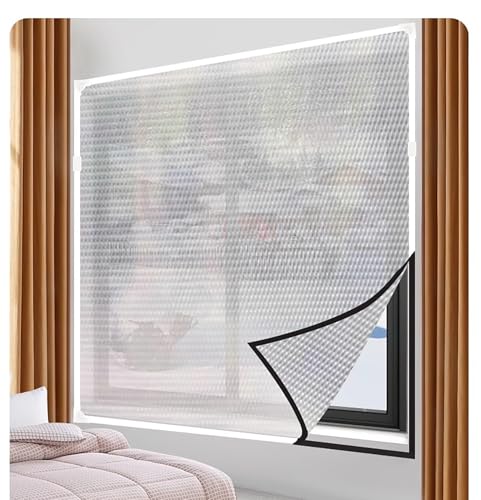 SGSKEIEY Wärmeschutzvorhang Winter Kalteschutz Isolier Schutz Wasserdicht, Winddicht,Geeignet Transparente Isolierfolie zur Wärmedämmung an Fenstern (80x200cm) von SGSKEIEY