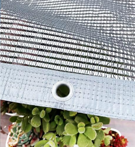 Sonnenschutz Netz Beschattung für Terrassenüberdachung, Atmungsaktiv Schattiernetz, für Terrasse Pergola Balkon Garten Pflanze Gewächshaus Hühnerstall Outdoor (2x10m,Shading 55%) von SGSKEIEY