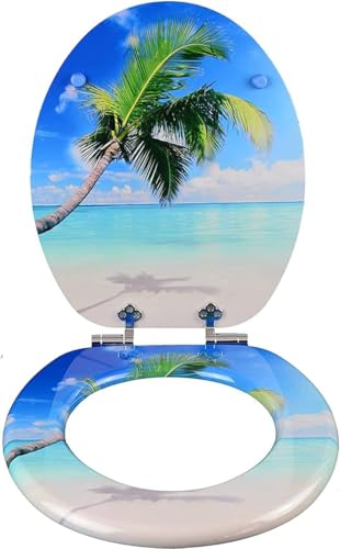 Closing Mechanism I High Quality - Toilettendeckel mit Schnellverschluss zur einfachen Reinigung, Duroplast Toilettendeckel von SGSspecial