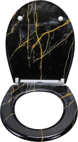 Closing Mechanism I High Quality - Toilettendeckel mit Schnellverschluss zur einfachen Reinigung, Duroplast Toilettendeckel von SGSspecial