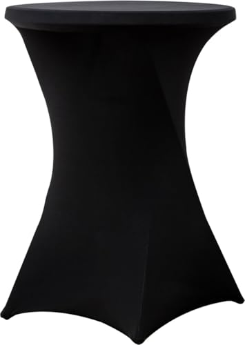 Stehtischrock schwarz 80 cm - 2er Set - Partytisch - Tischrock für Stehtisch - Stehtischhusse - Hochzeit - Cocktailparty - Stretch Rock - 2er Set Stehtischrock schwarz 80 cm - 2er Set - Partytisch - Tischrock für Stehtisch - Stehtischhusse - Hochzeit - Cocktailparty - Stretch Rock - 2er Set von SGSspecial