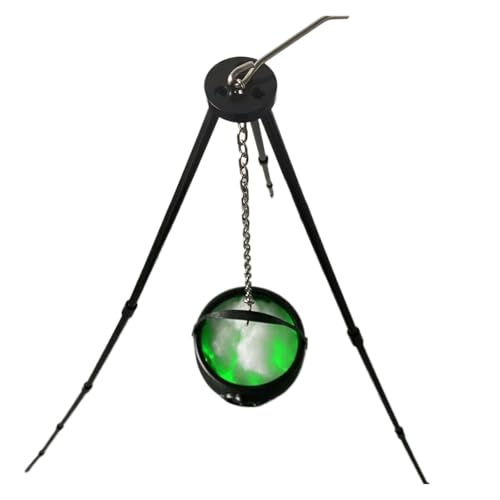 halloween decorations, Halloween-Dekoration for den Außenbereich, 78 cm großer Hexenkessel auf Stativ mit Lichtern, schwarze Plastikschüssel, Party, Hocus Pocus, Süßigkeiteneimer von SGYEPOCFQ