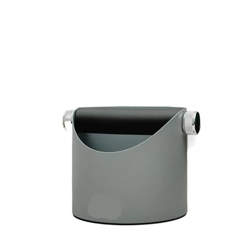 knock box, Espresso-Abklopfbehälter, Kaffeezubehör aus Edelstahl mit abnehmbarem Abklopfstab, Rutschfester Basis (Weiß/Schwarz),for Coffee Grinding(Black) von SGYEPOCFQ