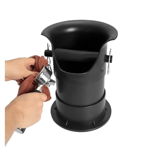 knock box, Kaffee-Abklopfbehälter, Espresso-Bodenbehälter, Abtropfbehälter, rutschfester Pulver-Abgeschrägter Rückstand, Barista-Zubehör, Maker-Werkzeug,for Coffee Grinding von SGYEPOCFQ