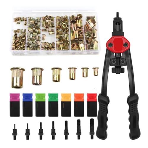 metric bolt kit, 170-teiliges Nietmuttern-Set M3 M4 M5 M6 M8 M10 + Handgewindemuttern BT606 Manuelles Nietwerkzeug for Nieten von Nietmuttern,for diy metric bolt kit, 170-teiliges Nietmuttern-Set M3 M4 M5 M6 M8 M10 + Handgewindemuttern BT606 Manuelles Nietwerkzeug for Nieten von Nietmuttern,for diy von SGYEPOCFQ