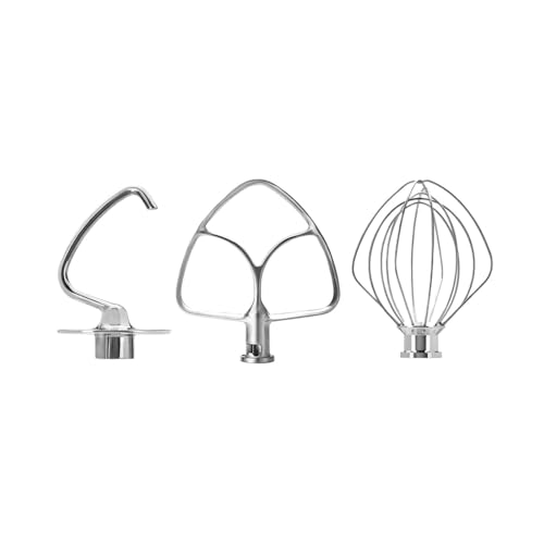 mixer attachments, Mixeraufsätze , Kompatibel mit Kitchenaid 4,5–5 QT Kippkopfständer Edelstahl K45DH Knethaken Flachrandrührer mixer attachments, Mixeraufsätze , Kompatibel mit Kitchenaid 4,5–5 QT Kippkopfständer Edelstahl K45DH Knethaken Flachrandrührer von SGYEPOCFQ