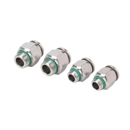 stainless steel connector, 200 STÜCKE PC Pneumatische Schnellkupplung 304 Edelstahl G Gewinde M5 M6 1/8 "1/4" 3/8 "1/2" BSP Externe Rohr Wasser Gas,for connectors(PC4-M5) von SGYEPOCFQ