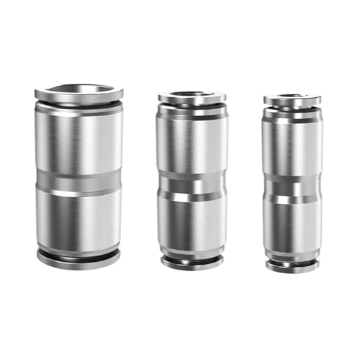 stainless steel connector, 304 Edelstahl Metall Pneumatische Schnell Anschluss PU PG Variable Durchmesser Trachea Schlauch 6 8 10 12 14 16mm Kompressor,for connectors(PU-12) von SGYEPOCFQ