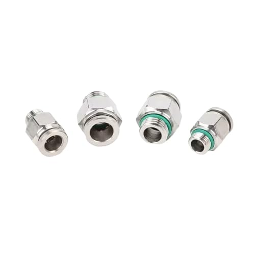 stainless steel connector, 50 STÜCKE 304 Edelstahl Pneumatische Schlauchverschraubung 4-12mm PC G Gewinde Luftschlauchverbinder M5 1/8 1/4 3/8 1/2,for connectors(PC6-G03) von SGYEPOCFQ