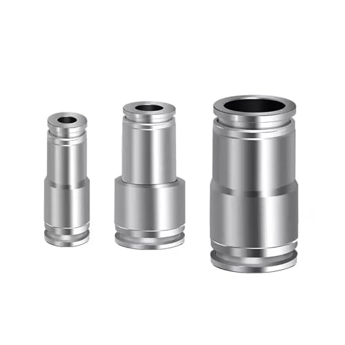 stainless steel connector, PU PG 6 8 10 12 14 16mm 304 Edelstahl Pneumatische Schnell Anschluss Variable Durchmesser Luftröhre Metall Schlauch Kompressor,for connectors(PG6-4) von SGYEPOCFQ