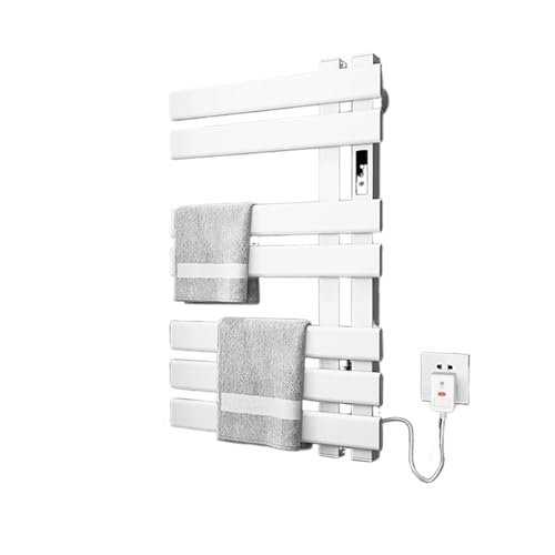 towel warmer, Elektrischer Handtuchhalter fürs Badezimmer. Intelligenter Handtuchtrockner. Handtuchheizkörper. Beheizter Handtuchhalter mit WLAN-Steuerung. Handtuchwärmer zur Wandmontage.,for Bathroo von SGYEPOCFQ