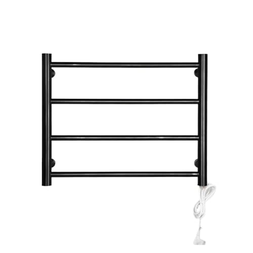 towel warmer, Gold Badezimmer elektrisch beheizter Handtuchhalter Edelstahl beheizter Handtuchhalter Smart Touch Handtuchheizkörper Thermostatischer Handtuchwärmer,for Bathroom, Built-in Timer(B-45X5 von SGYEPOCFQ