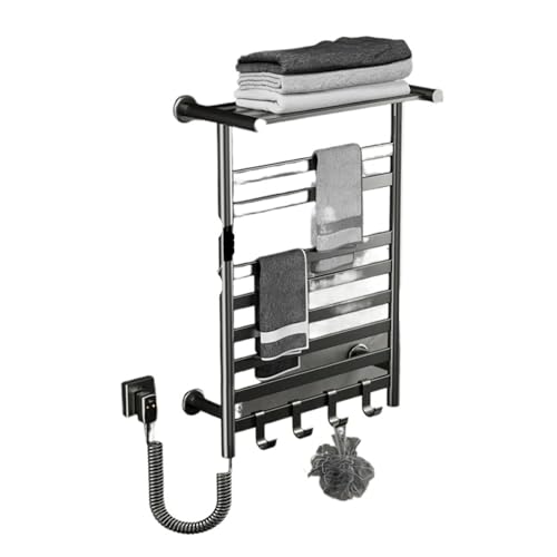 towel warmer, Intelligenter Handtuchtrockner. An der Wand montierter elektrischer Handtuchheizkörper. Badetuchheizkörper mit Temperaturregelung. Elektrischer Handtuchhalter mit Zeitsteuerung.,for Bat von SGYEPOCFQ