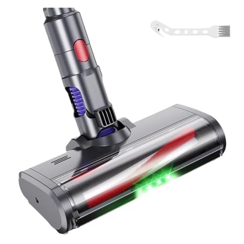 vacuum, Bodenbürsten-Turbinenbürstenkopf, kompatibel mit Dyson V7 V8 V10 V11 V15, Ersatzteile mit 4 LED-Leuchten for Teppiche und Hartböden,for Hardwood Floor & Carpet and Rug von SGYEPOCFQ