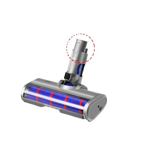 vacuum, Motorisiertes Bodenbürstenkopf-Werkzeug, kompatibel mit Dyson V6 V7 V8 V10 V11 V15 Staubsauger Soft Sweeper Roller Head Bodenbürsten-Ersatz,for Hardwood Floor & Carpet and Rug(Army green) von SGYEPOCFQ