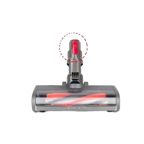 vacuum, Motorisiertes Bodenbürstenkopf-Werkzeug, kompatibel mit Dyson V6 V7 V8 V10 V11 V15 Staubsauger Soft Sweeper Roller Head Bodenbürsten-Ersatz,for Hardwood Floor & Carpet and Rug(Dark Grey) von SGYEPOCFQ