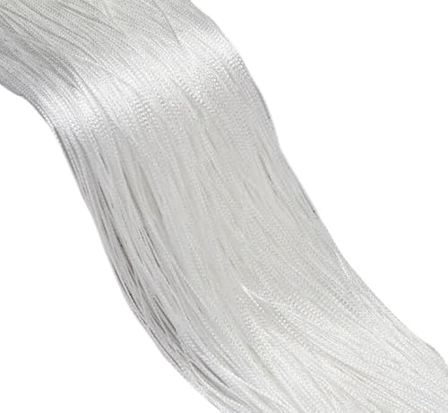 Fadenvorhang 3 x 2,6 m Lange Fadenvorhänge im Wohnzimmer, Trennlinie, Volant for Fenster, einfarbig, Hochzeitsfeier-Dekorationsvorhang Dekorative Gardine (Color : White, Size : 3x2.6m) von SGYGHNI
