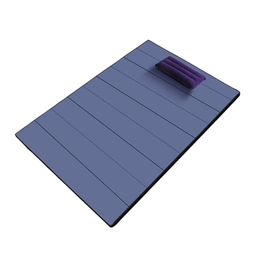 SGZBCK Futon-Matratzen, zusammenklappbare Bodenmatratze, 3 cm dick, tragbare Futon-Matratze, for Reisen, Autozelt, Einzel- und Doppel-Klappbett, for Schlafen von harten Matratzen (Color : Blue, Size von SGZBCK