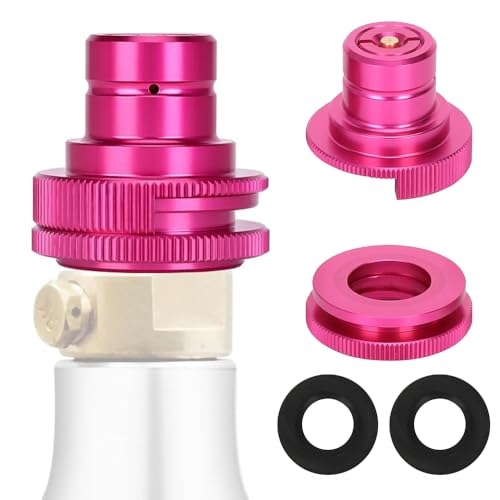 SGZIOO Quick Connect Adapter für CO2 Soda, Soda Quick Connect Adapter, Kompatibel mit Duo/Art/Terra Sprudelwasserbereiter, Quick-Adapter für Anschluss de Original CO2-Zylinder mit Trapezgewinde TR21-4 von SGZIOO
