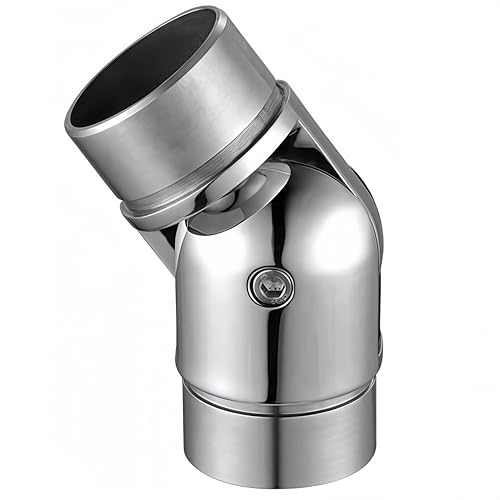 Edelstahl Handlauf Gelenkverbinder, Rohrverbinder Bausatz Einstellbarer Winkel Edelstahl Geländer Zubehör - Flexibel, Stilvoll und Langlebig Edelstahl Handlauf Gelenkverbinder, Rohrverbinder Bausatz Einstellbarer Winkel Edelstahl Geländer Zubehör - Flexibel, Stilvoll und Langlebig von SGZQKZ