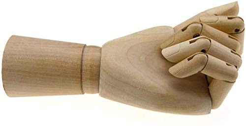 25,4 cm Schraubenmännchen Holz links Hand Body Künstler Modell Articulated von SGerste