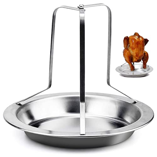 Bierdosen-Hähnchenhalter, Grilldosen-Hähnchenregal, robust, verchromt, Hähnchenbräter, Ständer, aufrechter Hähnchen-Grillrost für Grill, Ofen oder Smoker, Grillzubehör von SGerste