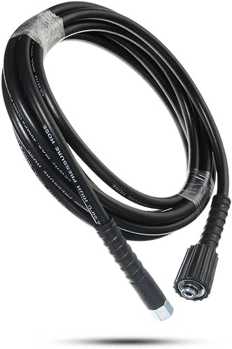 Hochdruckreiniger-Ersatzschlauch, M14 x M22 (15 mm) Gewindeanschluss, robustes Wasserstrahlrohr für Autowäsche und Gartenreinigung (kompatibel mit Abfluss), 5 m von SGerste