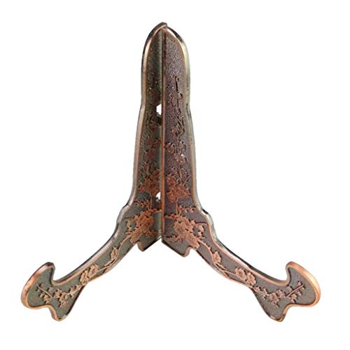 SGerste 2 Stück Flexible Vintage Metall Staffelei Ständer Teller Medaillen Teacake Preishalter Ständer Ständer Ständer – Bronze 12 cm von SGerste