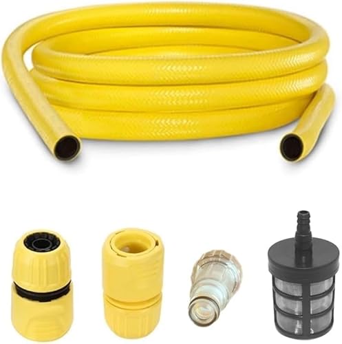 Saugschlauch Kiefer mit Schnellkupplung & Filter für Hochdruckreiniger Kärcher K2 K3 K4 K5 K6 K7 Kärcher Serie & Bosch AQT Serie Hochdruck-Autowäsche (10M) von SGerste