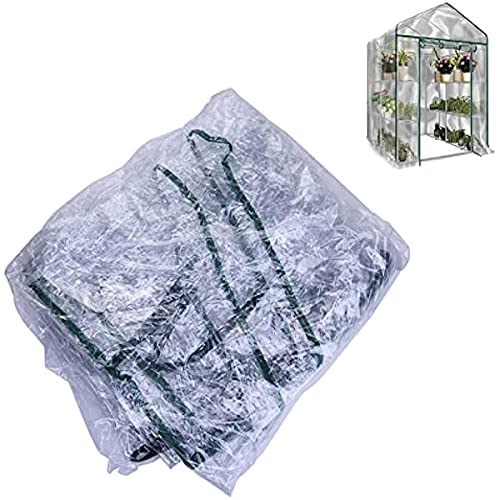 Wetter Kunststoff Gewächshausabdeckung - Gewächshausabdeckung | Abdeckung für Gewächshaus Tomatenhaus Gewächshaus | Wasserdicht PVC Transparent Anzuchtfolie | 143 x 143 x 195 cm (A: 143 x 73 x 195 cm) von SGerste