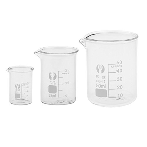 sgerste 10 ml 25 ml 50 ml Glas transparent Becher Borosilikat Messung Becherglas Glaswaren Schule Chemie Labor Studie Supplies von SGerste