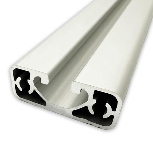 Aluprofil 40x16 mm | Nut 8 | Länge: 700 mm = 70 cm | silber eloxiert E6/EV1 | Ultraleicht |Aluminium Profil | Nutenprofil | Aluprofil | Alu Profil | Leicht | Montagesystem | superleicht von SGplusMH