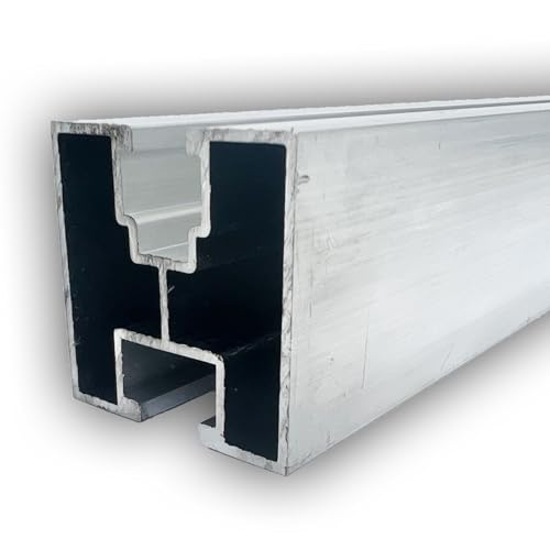 Aluprofil 40x40 Nut 8/10 | Länge: 3 m (Stück) | Alu Solarprofil | Solarschiene | Photovoltaik | Montageschiene | Systemprofil | Solaranlage | Montageprofil 40x40 mm PV | Aluminiumprofil | von SGplusMH
