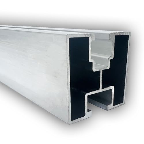 Aluprofil 40x40 Nut 8/10 | Länge: 500 mm | Alu Solarprofil | Solarschiene | Photovoltaik | Montageschiene | Systemprofil | Solaranlage | Montageprofil 40x40 mm PV | Aluminiumprofil | von SGplusMH
