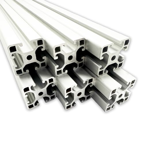 Aluprofil 40x40 mm | Nut 8 | 4 Stück mit 2 Meter = 8 Meter | eloxiert | Aluminium Profil | Nutenprofil | Aluprofil | Alu Profil | Leicht | Montagesystem | von SGplusMH