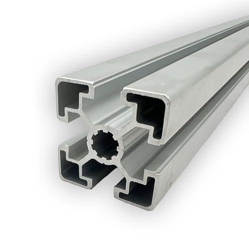 Aluprofil 45x45 mm | Nut 10 | eloxiert | verschiedene Längen wählbar 100 mm (10 cm) - 2000 mm (200 cm) | Aluminium Profil | Nutenprofil | Aluprofil | Alu Profil | Leicht | Montagesystem | von SGplusMH