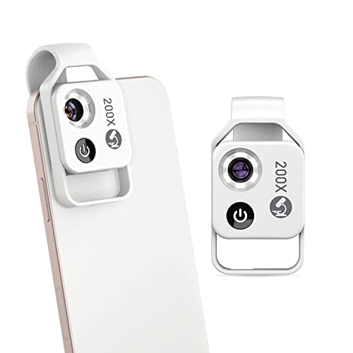 SH-RuiDu 200X Handy Mikroskop mit LED, tragbare HD Digital Clip-on Smartphone Mikroskop Lupe mit CPL für Handys und Tablets SH-RuiDu 200X Handy Mikroskop mit LED, tragbare HD Digital Clip-on Smartphone Mikroskop Lupe mit CPL für Handys und Tablets von SH-RuiDu