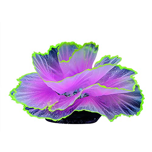 SH-RuiDu Aquarium-Pflanze, dekorativ, fluoreszierende Meeresblume, Aquarium-Dekoration, künstliche Pflanzen von SH-RuiDu