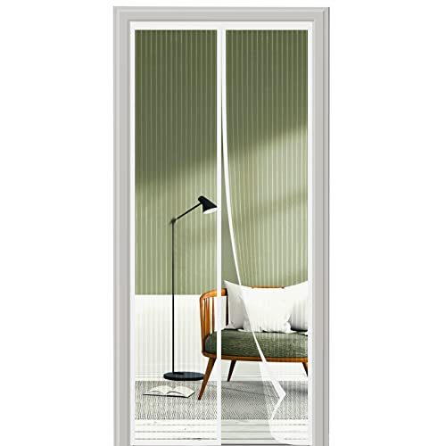 SHA2WEN Fliegengitter Balkontür125x150, Hohe Qualität Fliegengitter Tür WeiB Magnet, Erhältlich in Allen Größen, Ohne Bohren, Genießen Sie den Sommer SHA2WEN Fliegengitter Balkontür125x150, Hohe Qualität Fliegengitter Tür WeiB Magnet, Erhältlich in Allen Größen, Ohne Bohren, Genießen Sie den Sommer von SHA2WEN