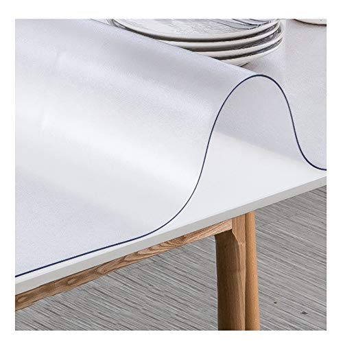 SHAARI Tischschutz Gummimatte Transparente Tischdecke 1,5 Mm, 2 Mm Silikon Schreibtisch Teetischmatte Wasserdichtes Weiches Glas Ultra Dünn (2mm,60X120CM) von SHAARI