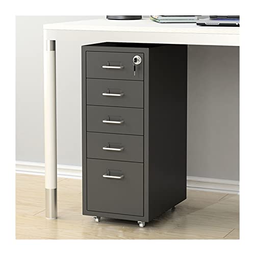 Aktenschrank Aktenschrank 5 Schublade Verriegelung Aktenschrank Unter Schreibtisch Metall Aktenschrank für Legal/Brief/A4 Datei Vollständig montiert außer Rädern Büroschrank (Color : MODEL B, Size von SHABOZ