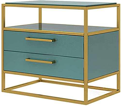 Bürokommode Nachttische Schlafzimmermöbel Nachttisch weiß Nachttisch mit 2 Schubladen und 1 Ablagefach, Massivholz mit Metallstruktur, Aufbewahrungsschränke Bürokommode Nachttische Schlafzimmermöbel Nachttisch weiß Nachttisch mit 2 Schubladen und 1 Ablagefach, Massivholz mit Metallstruktur, Aufbewahrungsschränke von SHABOZ