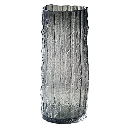 Dekoartikel Einfache Spiegelglasvase Transparente Blumenarrangementvase Gefälschte Blumenvase Esstisch Dekorative Vase Wohnzimmer Couchtisch Wandschrank Ornament (Color : A, Size : 9.5 * 25.5 von SHABOZ