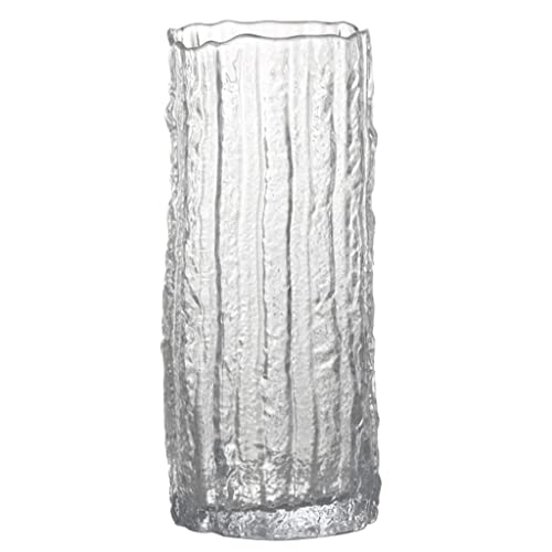 Dekoartikel Einfache Spiegelglasvase Transparente Blumenarrangementvase Gefälschte Blumenvase Esstisch Dekorative Vase Wohnzimmer Couchtisch Wandschrank Ornament (Color : B, Size : 12 * 30.5c von SHABOZ