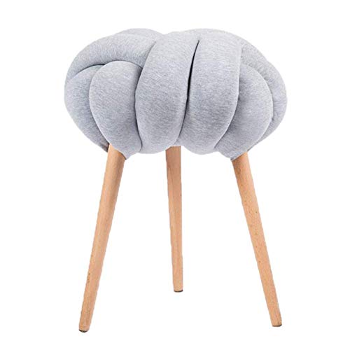 Fußhocker Fußhocker Hocker Pouf Hocker Hocker Hocker aus Stoff kleine Hocker Fußhocker Schminktisch Fußhocker Holzbeine Couchtische Hocker Wohnzimmer, 5 Farben (Color : von SHABOZ