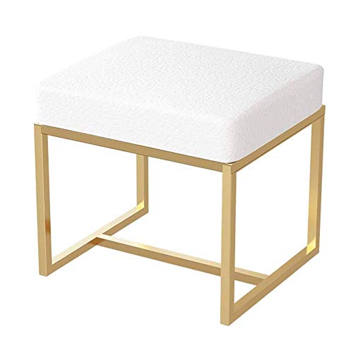 Fußhocker Fußhocker Ottomane Fußhocker Ottomane Hocker Schminktisch Hocker Sofa Hocker Schuhhocker Fußstütze PU-Leder Schminktisch Dekor von SHABOZ