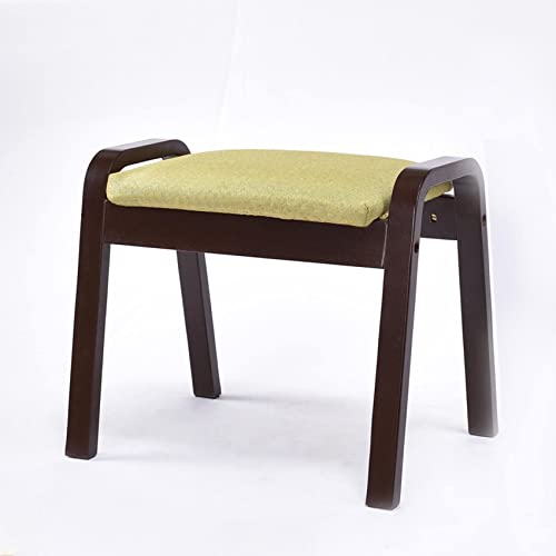Fußhocker Fußhocker Ottomane Fußstütze Fußhocker Leinen Schuhe wechseln Hocker Kleine Fußstütze Quadratischer Hocker Ruhehocker Fußstütze für Wohnzimmer Pouf für das Schlafzimmer von SHABOZ