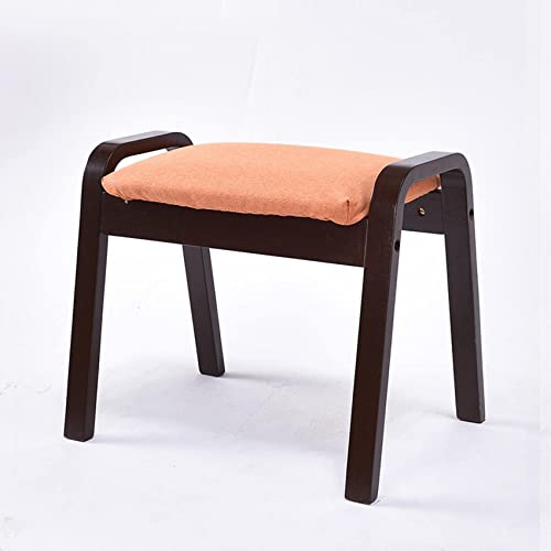 Fußhocker Fußhocker Ottomane Fußstütze Fußhocker Leinen Schuhe wechseln Hocker Kleine Fußstütze Quadratischer Hocker Ruhehocker Fußstütze für Wohnzimmer Pouf für das Schlafzimmer von SHABOZ