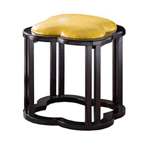 Fußhocker Fußhocker Pouf Fußhocker Hocker Runde Pouf Hocker Home Stoff Fußhocker Gefüllte Hocker Tritthocker Tritthocker Wohnzimmer Dekorativ, 2 Farben (Color : Be von SHABOZ