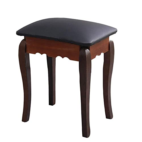 Fußhocker Fußhocker Sitzhocker Fußhocker Hocker Sofa Hocker Schminktisch Hocker Vanity Hocker Esszimmer Bank Schuhschrank Hocker Kinderzimmer aus Massivholz, 8 Farben (Color : H, Size : 39x29x von SHABOZ
